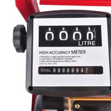 Electric Oil Fuel Diesel Gas Transfer Pump w/Meter Manual Nozzle 110V 16GPM Fits for Diesel Kerosene 98073872