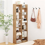 25.5" x 8" x 64" Wooden Bookcase with Anti-Tipping Kits - Natural 74681126