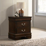 MDF Nightstand with 2 Drawers, Cappuccino B016P254522
