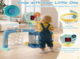 5 in 1 Toddler Sports Activity Center with Basketball Hoop Soccer Golf, 18 Months 78653998