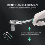 ZUN 151 piece chrome vanadium steel auto repair 72 tooth quick ratchet wrench dual-purpose wrench 62124873
