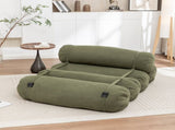 Adjustable Floor Sofa, Corduroy Lazy Sofa with Adjustable Straps for Versatile Configurations, W1170P365608