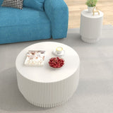 ZUN 15.72-inch H-barrel coffee table, Nordic style, simple design, suitable for indoor and outdoor use, W1781P211081