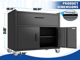 2 Door 1 Drawer Tools for Garage, Lockable Garage Storage, Locking Metal Storage 21105291