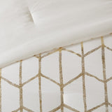 King/Cal King Metallic Printed Comforter Set B03595866
