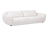 Sharon 84" Puffy Arm Sofa, Alpaca Off-White Chenille B2719P238353