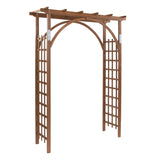 Beautiful And Practical Garden Arch Dark Brown 24988614