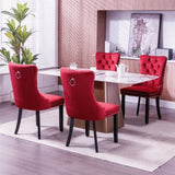 Classic Velvet Dinings, High-end Tufted Solid Wood Contemporary Velvet Upholstered Dining 70673798