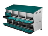 Chicken Nesting Box, 8 Compartment Roll Away Nesting Box for Laying Eggs, Wall Mount Chicken Nesting 08294315