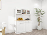 67.7" Tall Kitchen Can Storage Cabinet with 3 Adjustable Shelves, 2 Drawers and 1 Tilt Out W282P182326