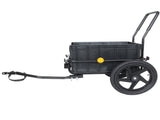 2-in-1 Bike Cargo Trailer, Bicycle Trailer with Removable Box and Waterproof Cover, Black, 39014724