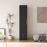 Stackable Wall Mounted Storage Cabinet, 15.75" D x 15.75" W x 70.87" H,black W331P187587