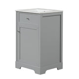20" Bathroom Vanity with Sink, Bathroom Cabinet with Soft Closing Door, Storage Rack and Adjustable N725P218017E