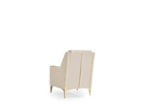 Luna Modern Style Chair in Ivory B009138500