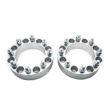 ZUN 2pcs Professional Hub Centric Wheel Adapters for Dodge Ram 2500/3500 Ford F-250/F-350 Silver 13930291