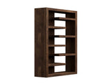 72 inch high 6-shelf Bookcase, No Assembly Required, Whiskey Finish B108P160199