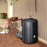 ZUN 100 Gallon Folding Rain Barrel Water Collector Black 34468059