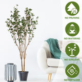 Artificial leaf planter Large Uv artificial plant branch 160CM double pole island spring flower W2945P278476