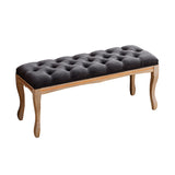 ZUN Upholstered Tufted Bench Ottoman , Dining Bench Bedroom Bench Footrest Stool Accent Bench for W1622114888