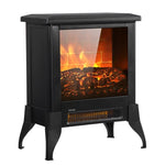 ZUN SF512-14A 14 inch 1400w Freestanding Fireplace Fake Wood / Single Color / Heating Wire / One Rocker 02706015