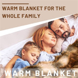 Luxurious Faux Fur Blanket - 2-Side Design , Soft & Warm, Ideal 27997775