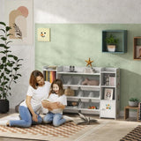 White multifunctional bookshelf for children 62692673