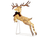 5FT Lighted Jumping Reindeer Christmas Decorations, Pre-lit Holiday Decor with 100 Warm White LED 05571004