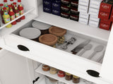 71" Kitchen Pantry Storage Cabinet with 4 Doors,1 Drawer, 2 Adjustable Shelves, W282108550