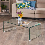 ZUN COFFEE TABLE 12MM TEMPERED BENT GLASS 57674.00