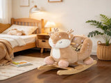 Spotted Deer Rocking Horse for Toddlers 13 Years, Baby Rocker with Sounds, Seat Belt and Widened 23658220