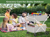 Self-pickup is not supported.Extra Jumbo Shopping Cart,2 Layers Grocery Cart on Wheels, Foldable 01859311