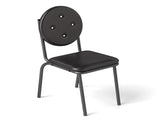 4-piece bar stools, faux leather dining chairs with waterproof surface and metal legs, easy to W2167P206039