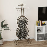 Cello Shape Wine Bakers Rack, Freestanding Wine Rack with Storage Bottle, Wine Storage Home Bar for W2167P192595