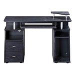 ZUN Complete Computer Workstation Desk With Storage, Espresso 67144327