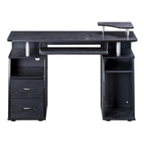 ZUN Complete Computer Workstation Desk With Storage, Espresso 67144327