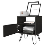 Velvet Coffee Table, One Open Shelf, Single Door Cabinet B128P148822