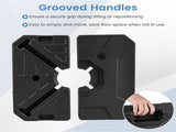 2-Piece Fillable Cantilever Umbrella Base, Heavy Duty Water & Sand Weighted HDPE Patio Umbrella 49487926