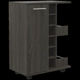 Tennessee Bar Cart, One Cabinet With Division, Six Cubbies For Liquor, Two Shelves B128P176145