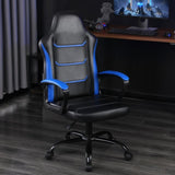 ZUN Video Gaming Computer Chair, Office Chair Desk Chair with Arms, Adjustable Height Swivel PU Leather 34607806