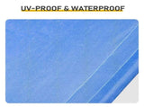4*4*3.3FT Black Iron Pipe PVC Coated Polyester Waterproof and UV-resistant Blue Pet Tent. 32353754
