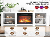 58 inch white double-sided cross fireplace cabinet 149 * 40 * 60cm 18 inch fireplace core 05117543