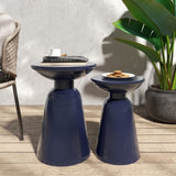 Metal S/2 end table 73614.00NBLU