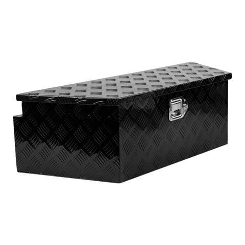 ZUN 39 Inch Aluminum Utility Trailer Tongue Tool Box 5 Bar Tread Trailer Tongue Box Waterproof Under W1239125504