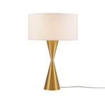 ZUN Gold Hourglass Metal Table Lamp Gold See below B035P264537