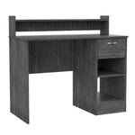 ZUN Manaos Writing Computer Desk , Multiple Shelves, One Drawer B070P188824