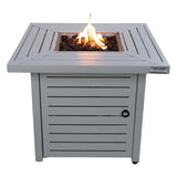 ZUN 25" H x 30" W Steel Propane Fire Pit Table B120P198792