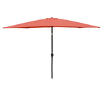 ZUN 6 x 9ft Patio Umbrella Outdoor Waterproof Umbrella with Crank and Push Button Tilt without flap for 57840535