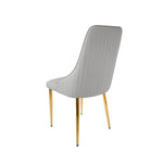 ZUN Modern Pu Sponge-Filled Dining Chair, Solid Wood Metal Legs, Suitable for Restaurants, Living Rooms W1535P227672