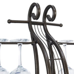 ZUN Cello Shape Wine Bakers Rack, Freestanding Wine Rack with Storage Bottle, Wine Storage Home Bar for W2167P192595