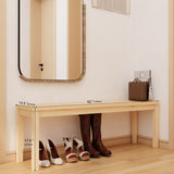 52Solid Wood Slatted Bench for Living Room, Bedroom, or Entryway Durable Natural Hardwood Finish, W773P227476